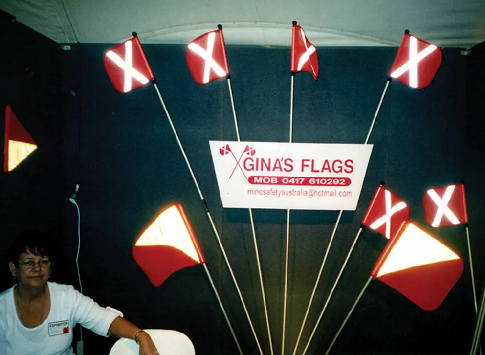 Gina Davis with Wide Load and Vehicle Safety Flags